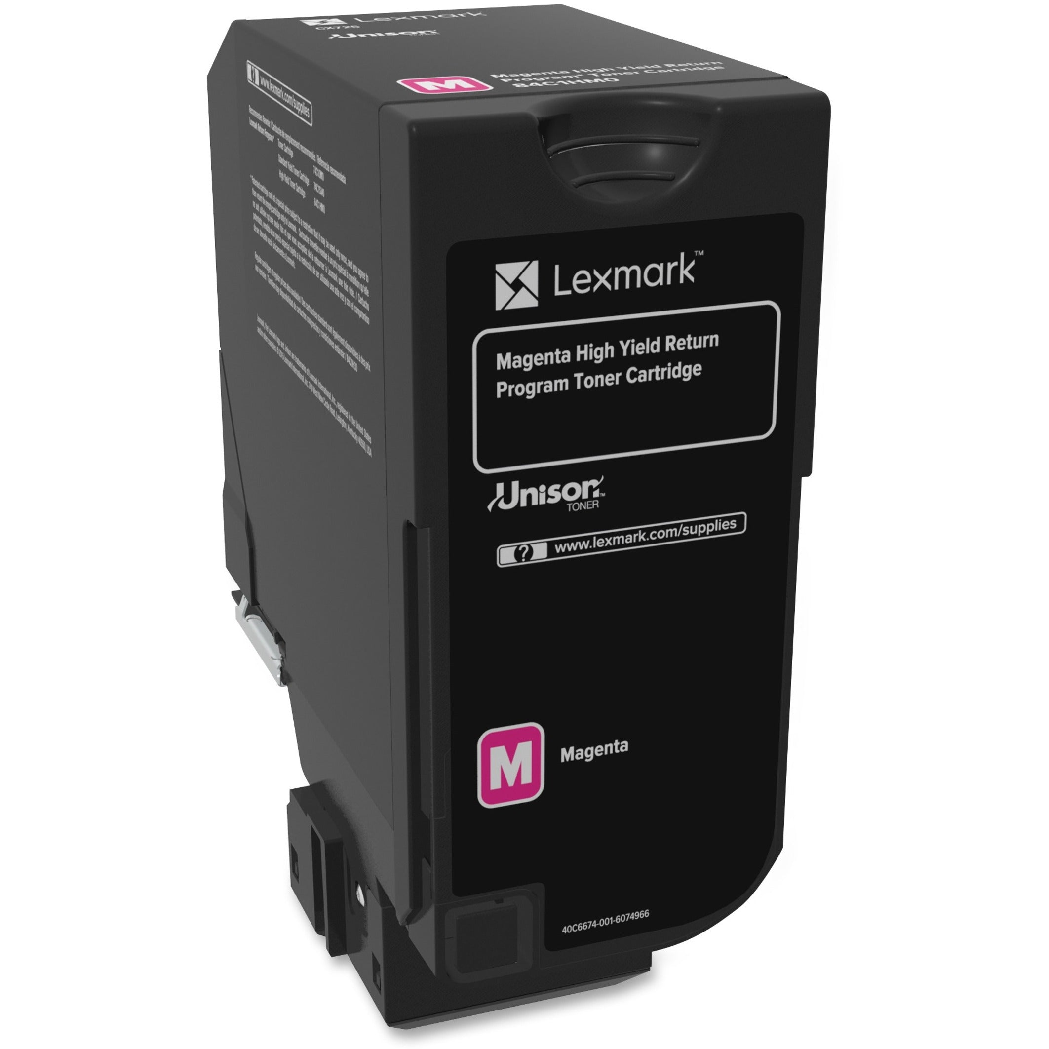 Lexmark 84C1HM0 CX725 Programme de Retour Cartouche de Toner Haute Capacité Magenta Rendement de 16 000 Pages