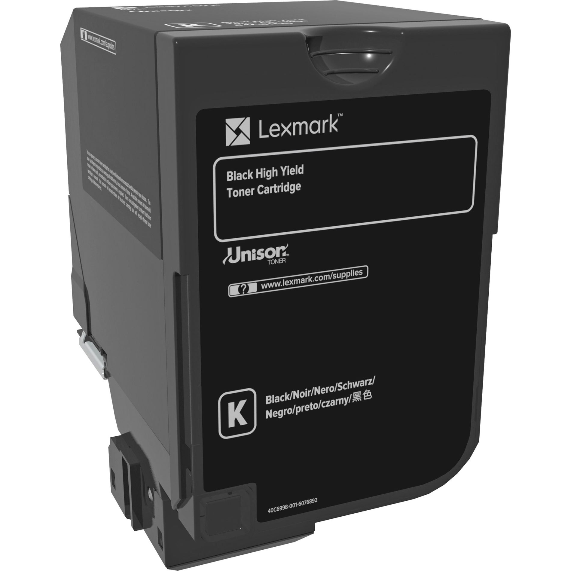 Lexmark 84C0H10 25K Black Toner Cartridge, High Yield for CX725