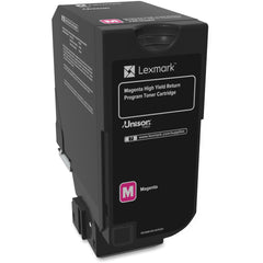 Lexmark Unison CS725 High Yield Magenta Toner Cartridge, 12000 Pages, Original Return Program, Laser Print Technology, Compatible with CS725de/CS725dte - 74C1HM0 (Limited Warranty)