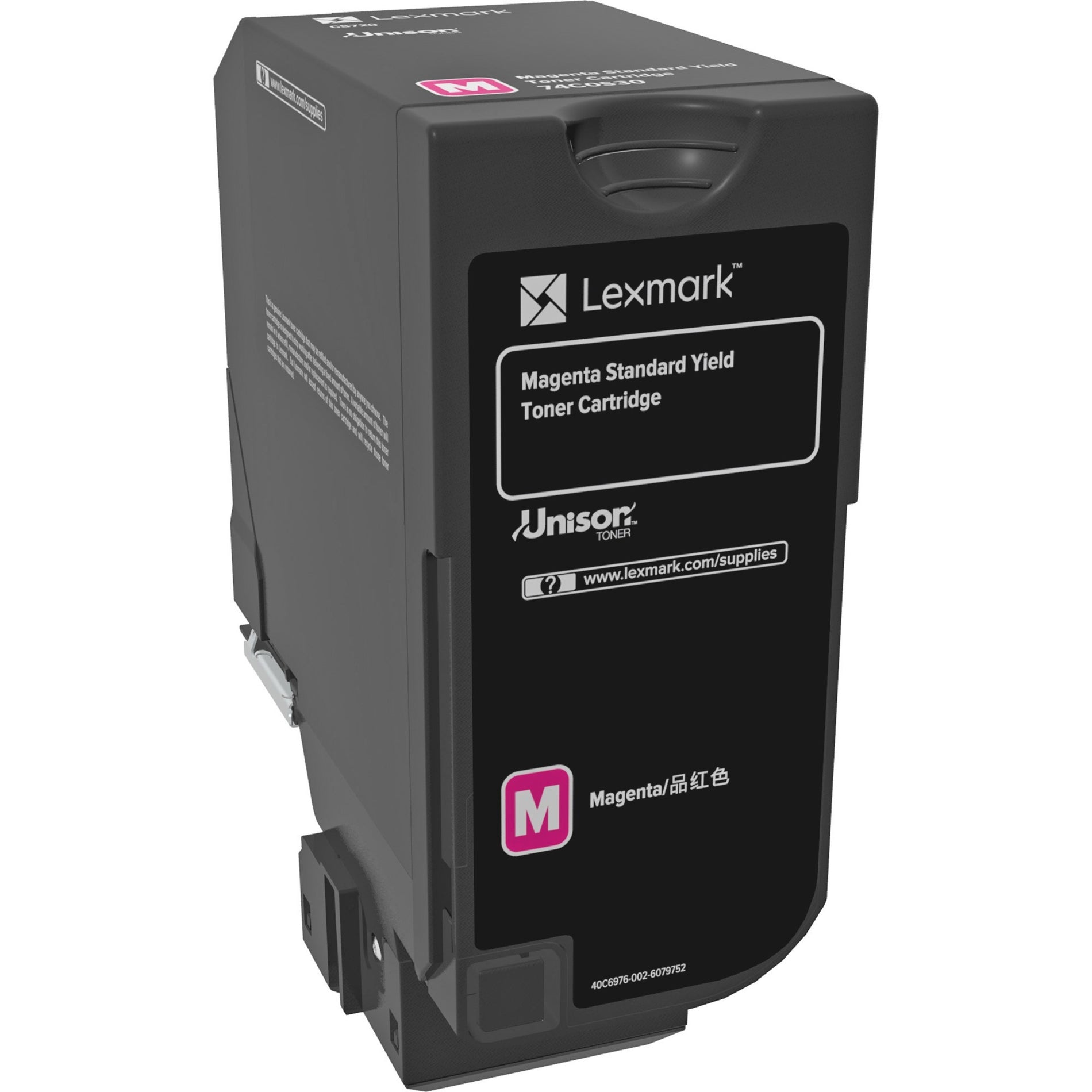 Lexmark 74C0S30 7K Magenta Toner Cartridge for CS720 7000 Pages Yield  Lexmark 74C0S30 7K Cartuccia Toner Magenta per CS720 Resa 7000 Pagine
