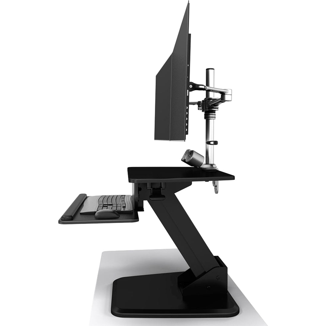 Atdec A-STSFB Sit to Stand Workstation | Freestanding, Ergonomic, Gas Spring, Cable Management