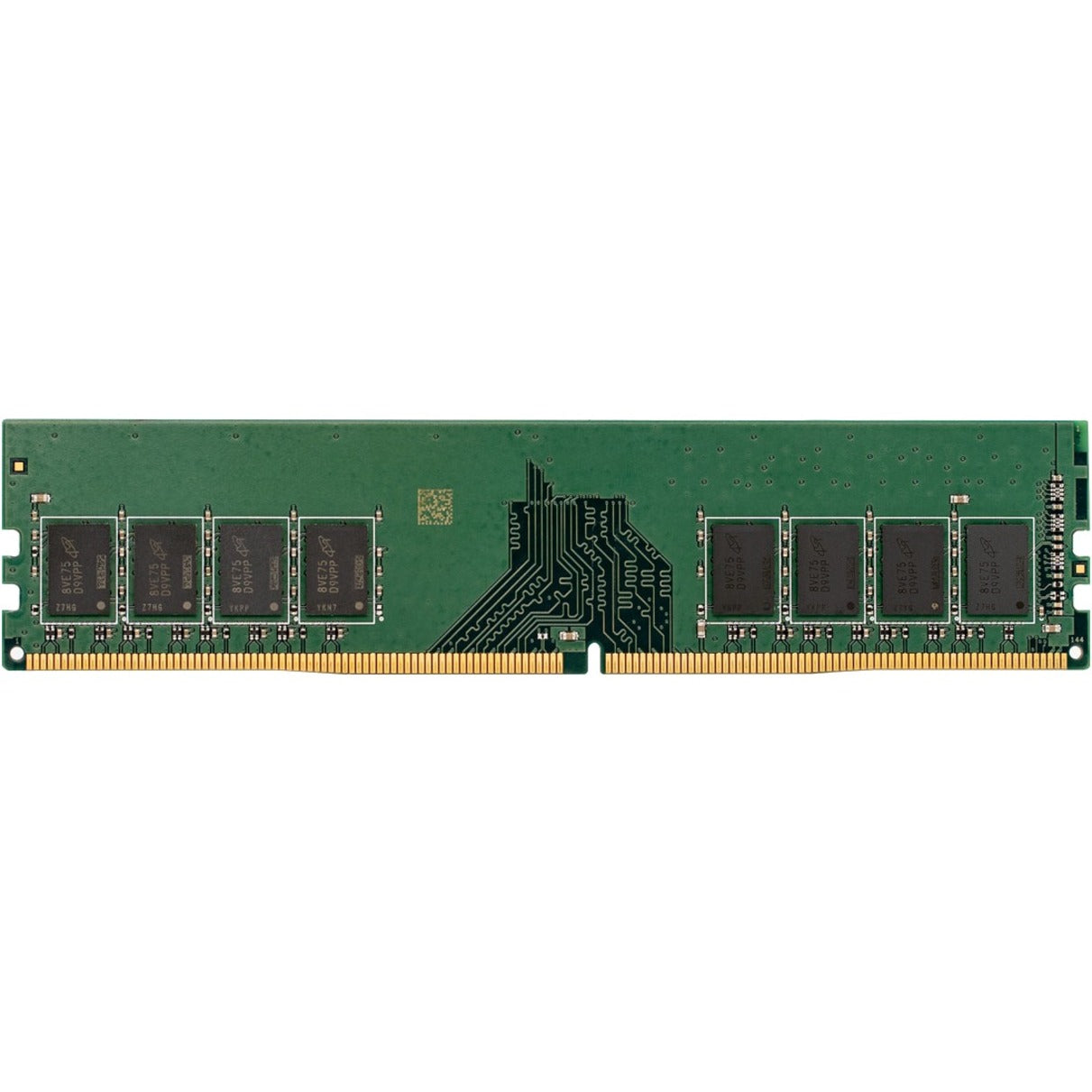 VisionTek 8GB DDR4 SDRAM memory module showing green PCB board with eight memory chips and gold contact pins-alternate-image1