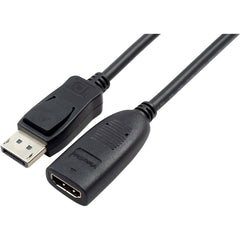 วิชันเทค 900857 อะแดปเตอร์ DisplayPort เป็น HDMI 2.0 แบบแอคทีฟ (M/F) ใช้งานง่าย รองรับความละเอียด 4K