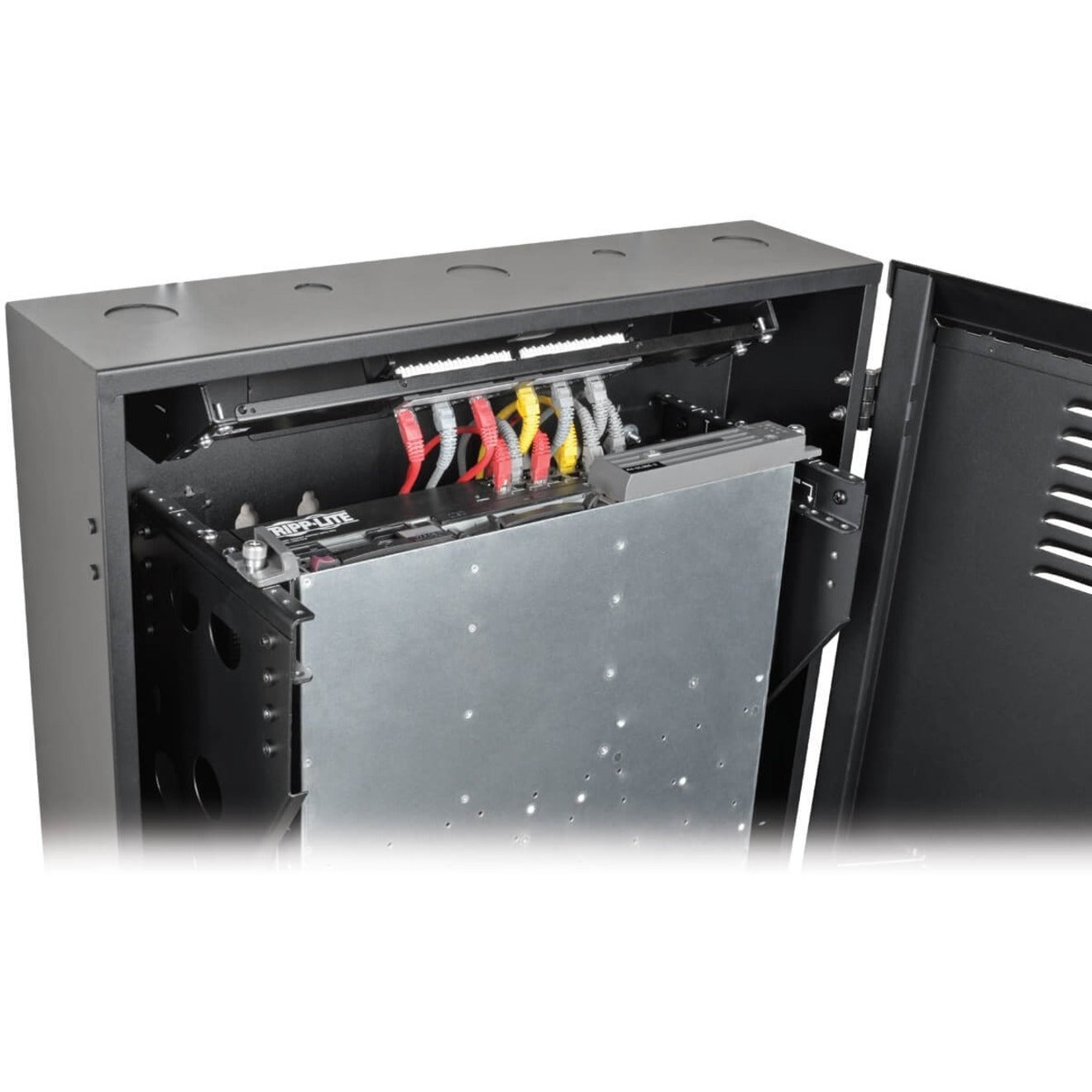 Tripp Lite SRWF2U36 SmartRack 2U Low-Profile Vertical-Mount Rack Cabinet Cable Management 5U Rack Height