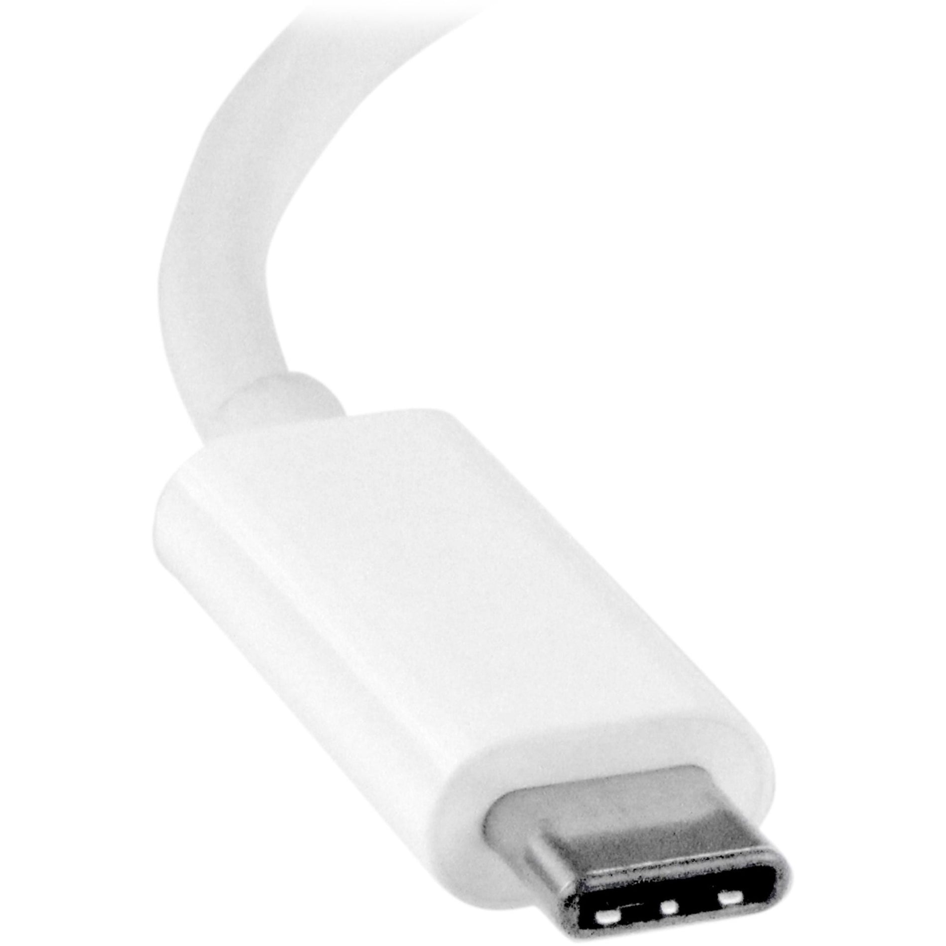 StarTech.com CDP2DVIW USB-C to DVI Adapter - White, USB Type-C to DVI Video Converter for MacBook, Chromebook, Dell XPS or other USB C Devices