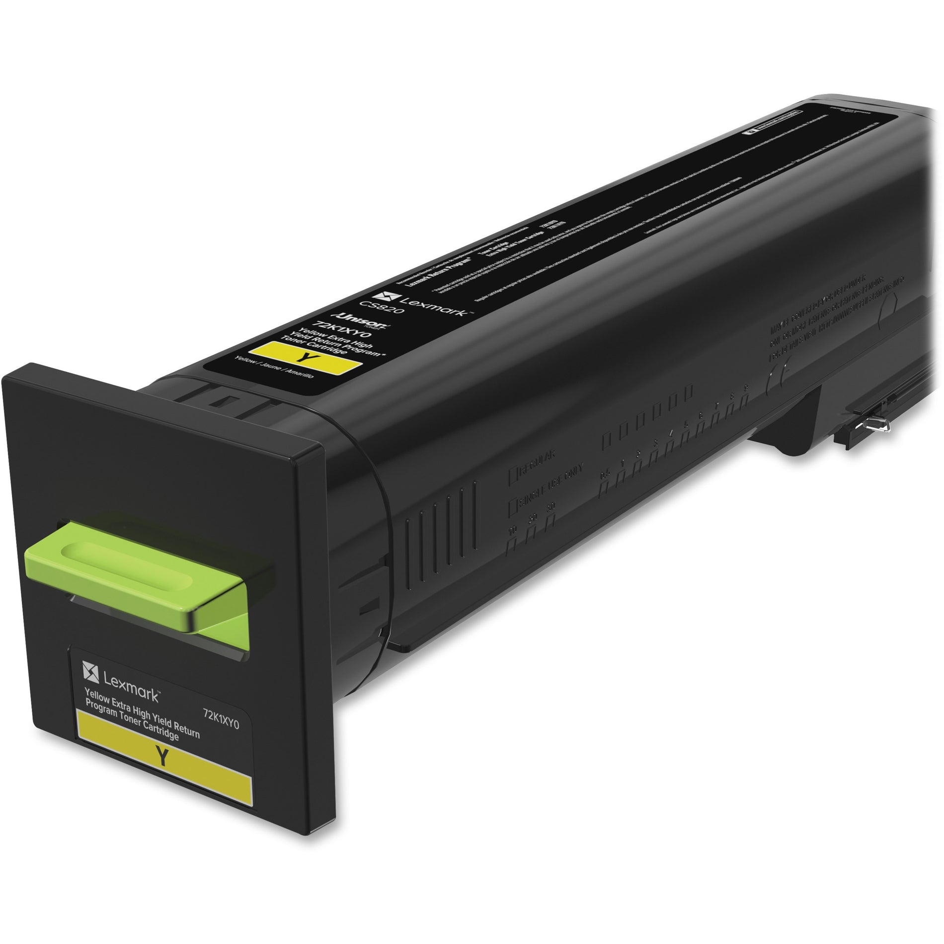 Cartucho de tóner Lexmark 72K1XY0 CS820 de rendimiento extra alto amarillo 22000 páginas