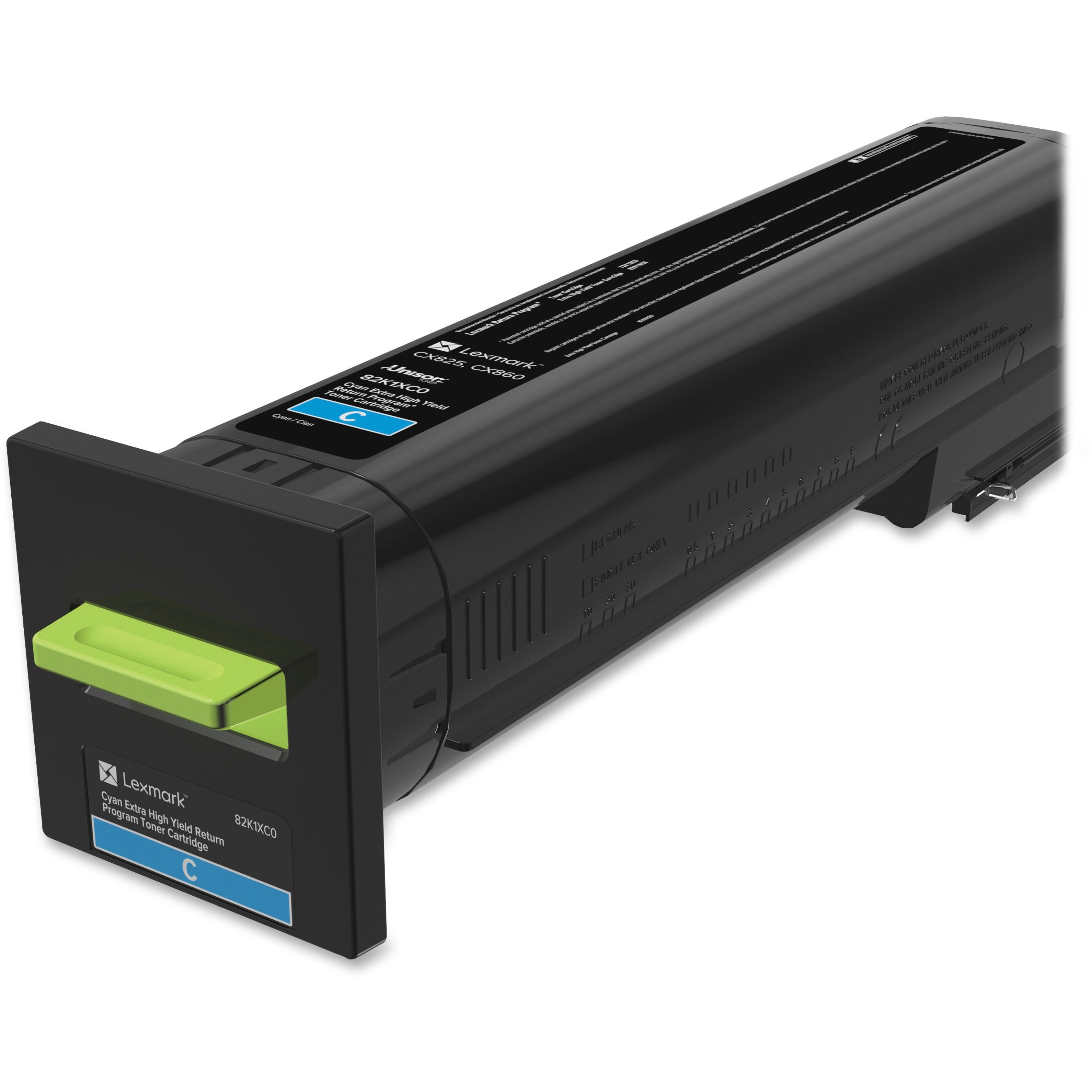 Lexmark 82K1XC0 CX825 Extra High Yield Toner Cartridge, Cyan, 22000 Pages