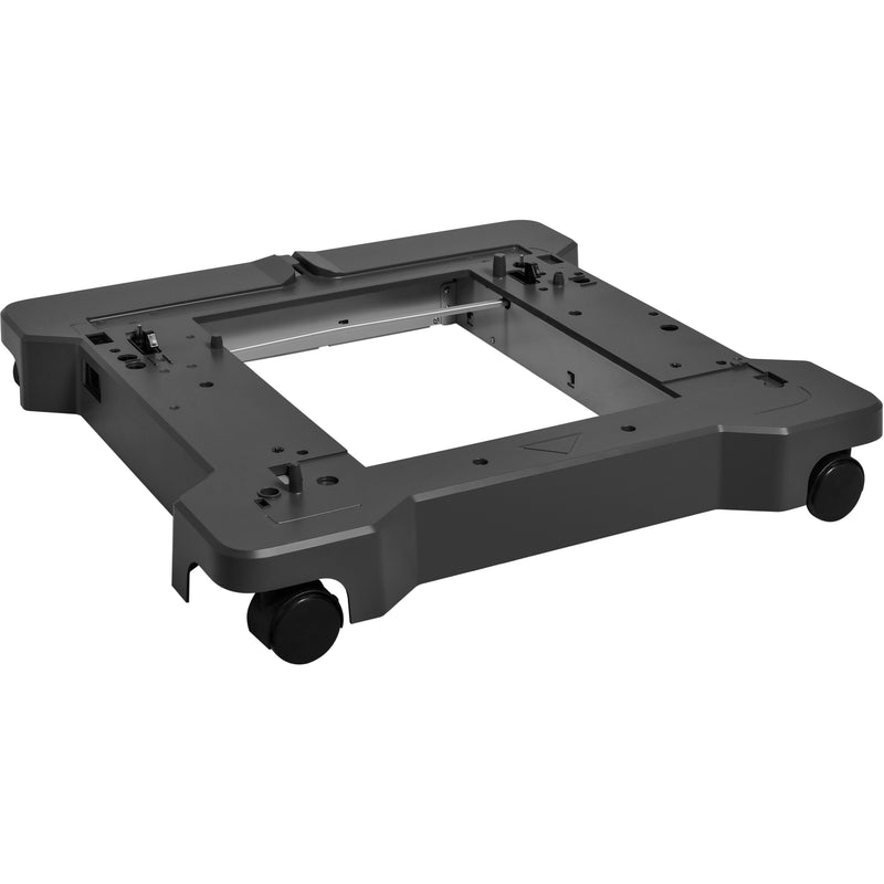 Lexmark CS820/CX82x/CX860 printer caster base showing sturdy construction with four wheels and mounting brackets