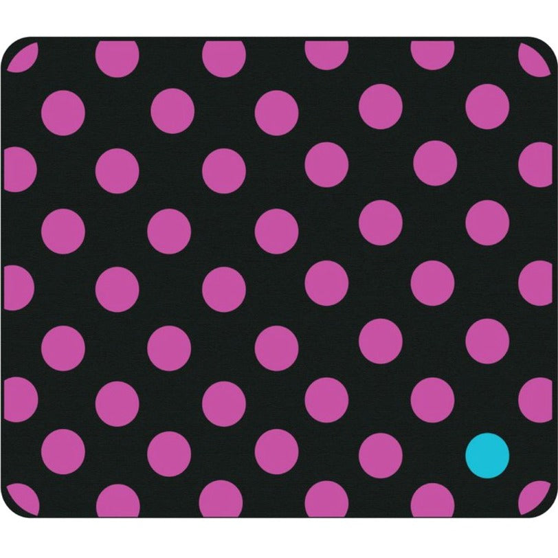 OTM OP-MPV1BM-DOT-02 Classic Prints Black Mouse Pad, Dotty Gone Violet, Slip Resistant