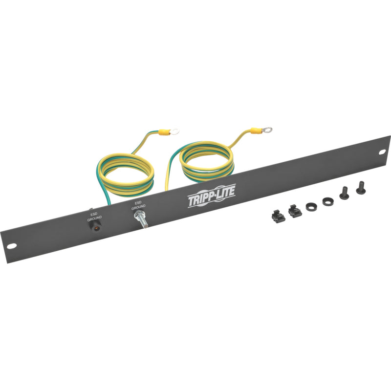 Tripp Lite ESD Grounding Panel with included mounting hardware and ground wire assemblies