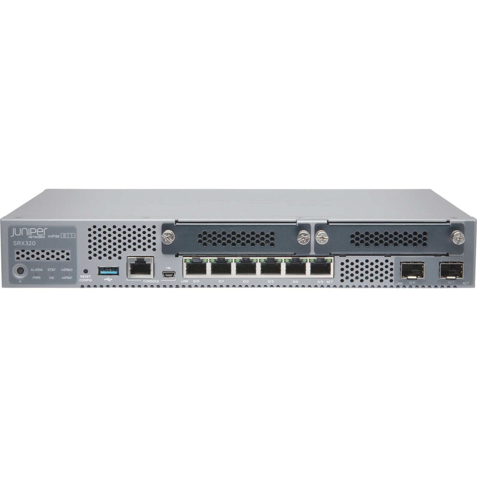 ชุดติดตั้งแบบราวสำหรับ Juniper SRX320 พร้อมถาดปรับอะแดปเตอร์