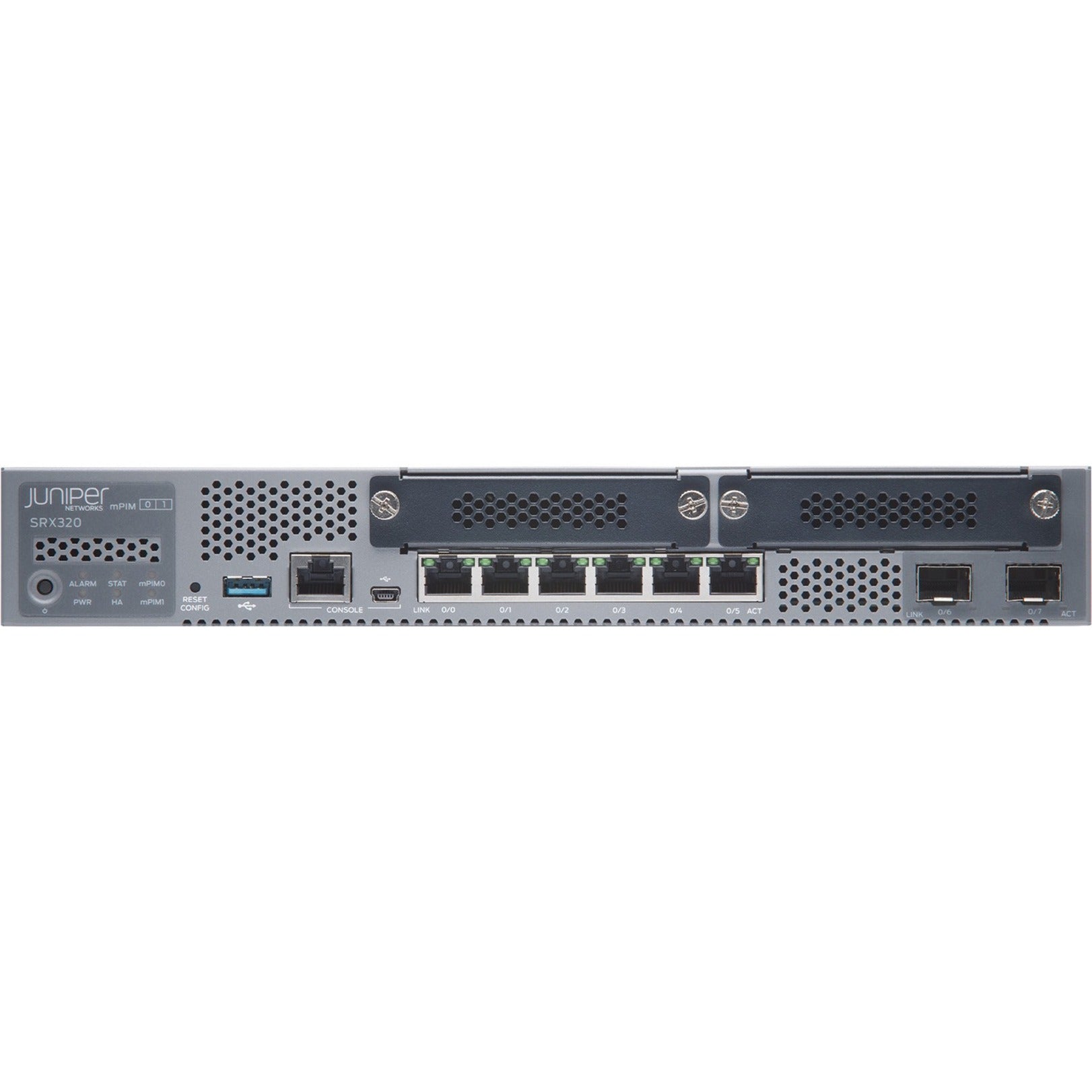 ชุดติดตั้งแบบราวสำหรับ Juniper SRX320 พร้อมถาดปรับอะแดปเตอร์