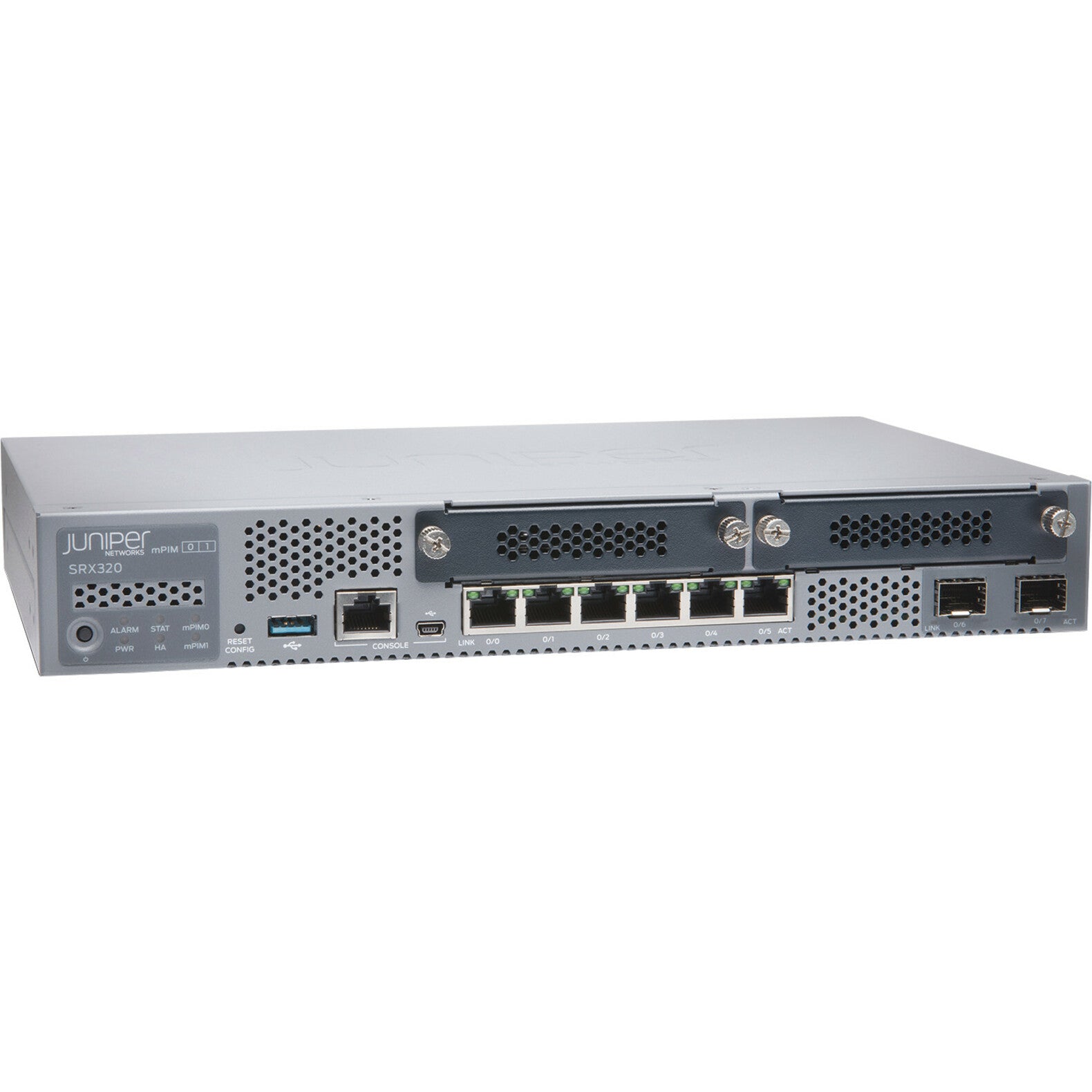 ชุดติดตั้งแบบราวสำหรับ Juniper SRX320 พร้อมถาดปรับอะแดปเตอร์