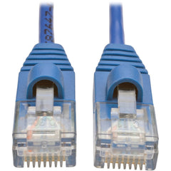 Tripp Lite N001-S01-BL Cat5e 350 MHz Snagless Molded Slim UTP Patch Cable Blue 1ft - Tripp Lite N001-S01-BL Cat5e 350 MHz Snagless Molded Slim UTP Patch Cable Blå 1ft