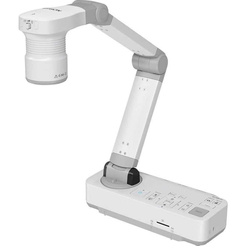 Side view of Epson DC-21 document camera with articulating arm extended