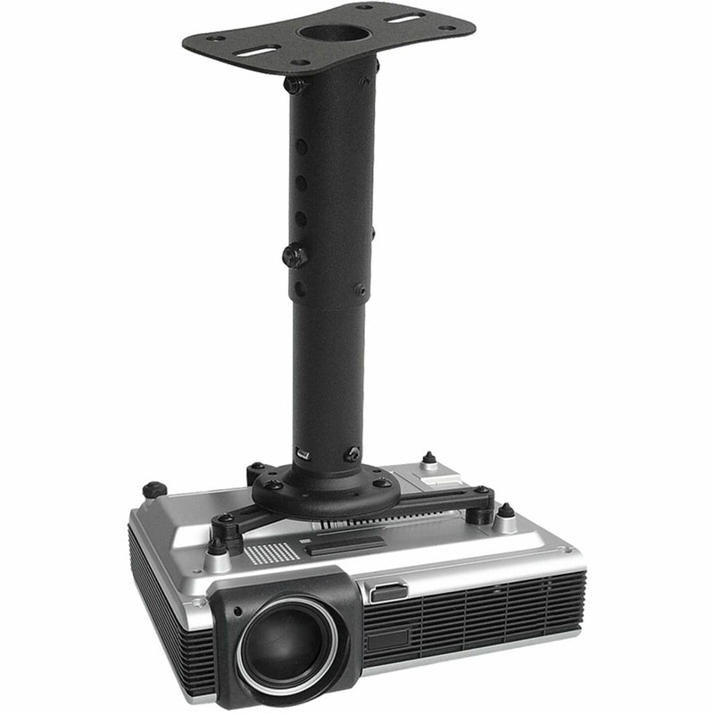 Kanto P101 projector mount installed with business projector showing load capacity