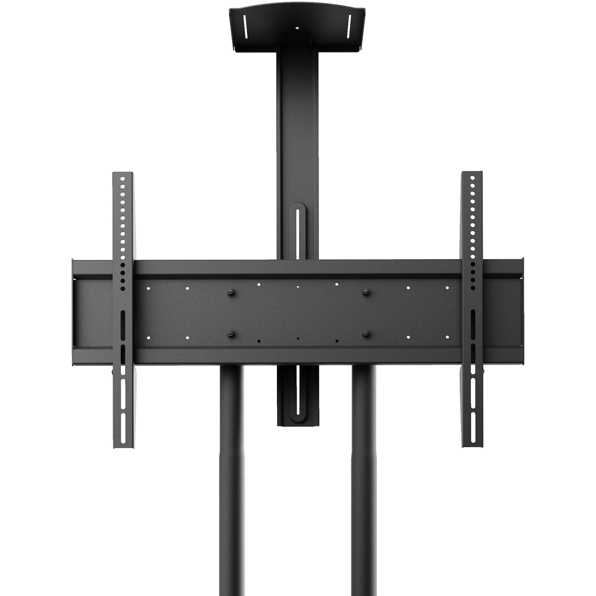 Kanto MTM82PL Mobile TV Mount, Adjustable L-shaped Display Stand with Locking Wheels, 200 lb Load Capacity, Black