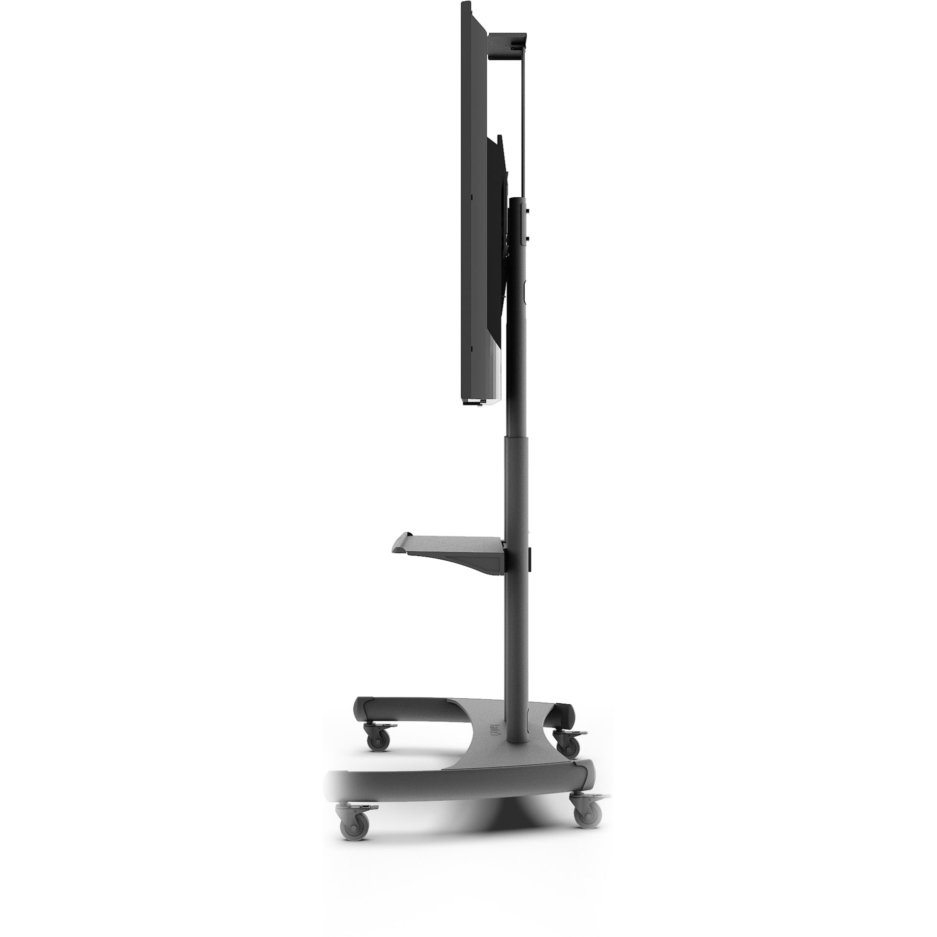 Kanto MTM82PL Mobile TV Mount, Adjustable L-shaped Display Stand with Locking Wheels, 200 lb Load Capacity, Black