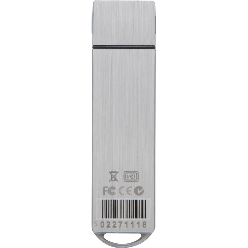 Regulatory markings and serial number on IronKey S1000 USB drive