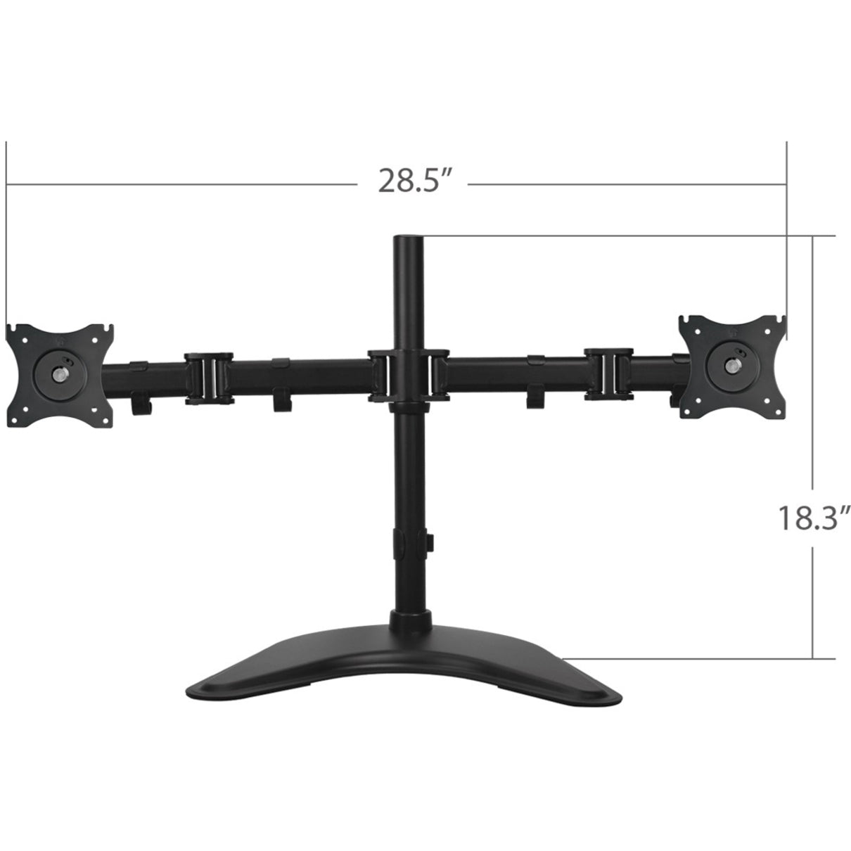 Soporte de Escritorio Independiente Articulado para Doble Monitor SIIG CE-MT1U12-S1 - 13"-27" Inclinación Rotación Ergonómico Durable Gestión de Cables Giro