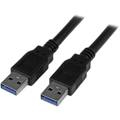 StarTech.com USB 3.0/3.1 Data Transfer Cable, 10ft Male to Male, 5Gbps Speed, Shielded Twisted Pair, Compatible with PC/Server/USB Hub, Black - USB3SAA3MBK (Lifetime Warranty)