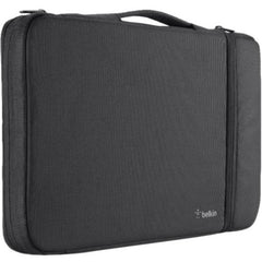 Belkin Air Protect 11" Chromebook Carrying Case Sleeve, Impact & Drop Resistant, Shock Absorbing Ballistic Nylon, Retractable Handle, Accessory Pocket, Black - B2A070-C01 (1 Year Warranty)