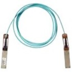 Cisco 100G QSFP active optical cable in aqua color with metal connectors at both ends-alternate-image1