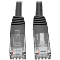 Tripp Lite N200-007-BK Cat6 Gigabit Molded Patch Cable (RJ45 M/M) Black 7 ft  트립 라이트 N200-007-BK Cat6 기가비트 성형 패치 케이블 (RJ45 M/M) 블랙 7 ft