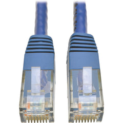 特斯拉 Lite N200-006-BL 猫6 千兆模塑补丁电缆（RJ45 M/M），蓝色，6 英尺 特斯拉Lite