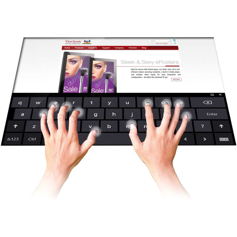 Demonstration of multi-touch typing capability