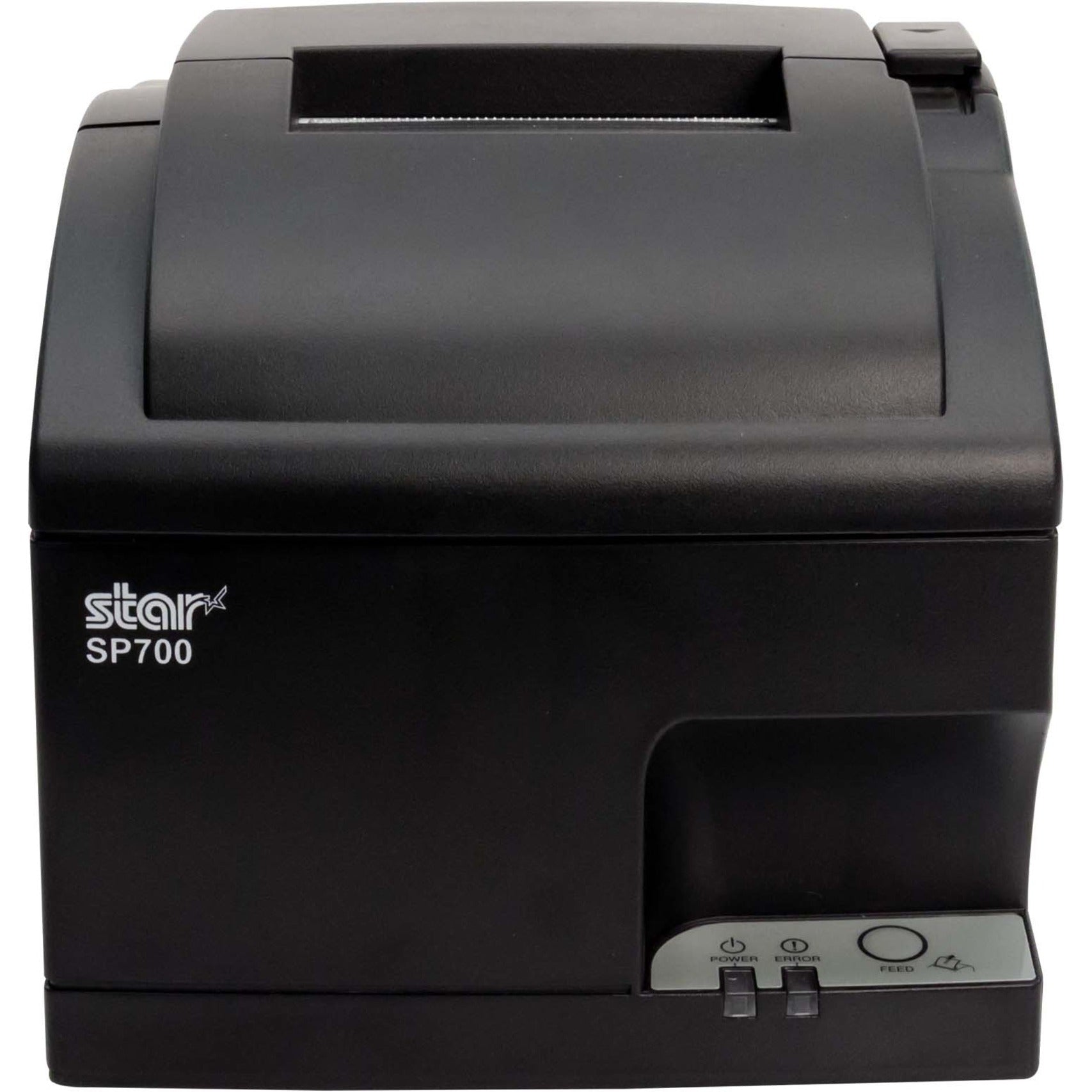 Front view of Star Micronics SP742ME impact printer showing control panel and paper output slot-alternate-image1