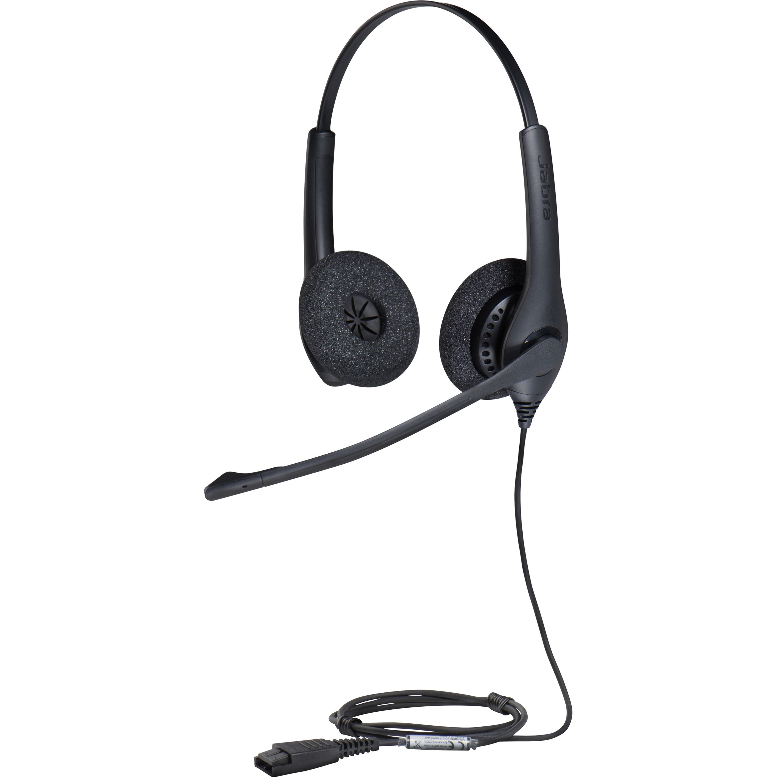 Jabra BIZ 1500 Professional Wired Stereo Headset, Noise-Canceling, High-Resolution Audio, Adjustable Boom, Digital Signal Processing, Comfortable Lightweight Design - 1519-0157 (2 Year Warranty)