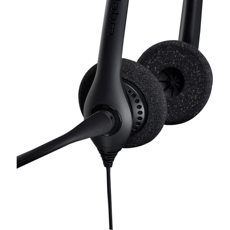 Detailed view of Jabra BIZ 1500 microphone boom and ear cushion design-alternate-image6