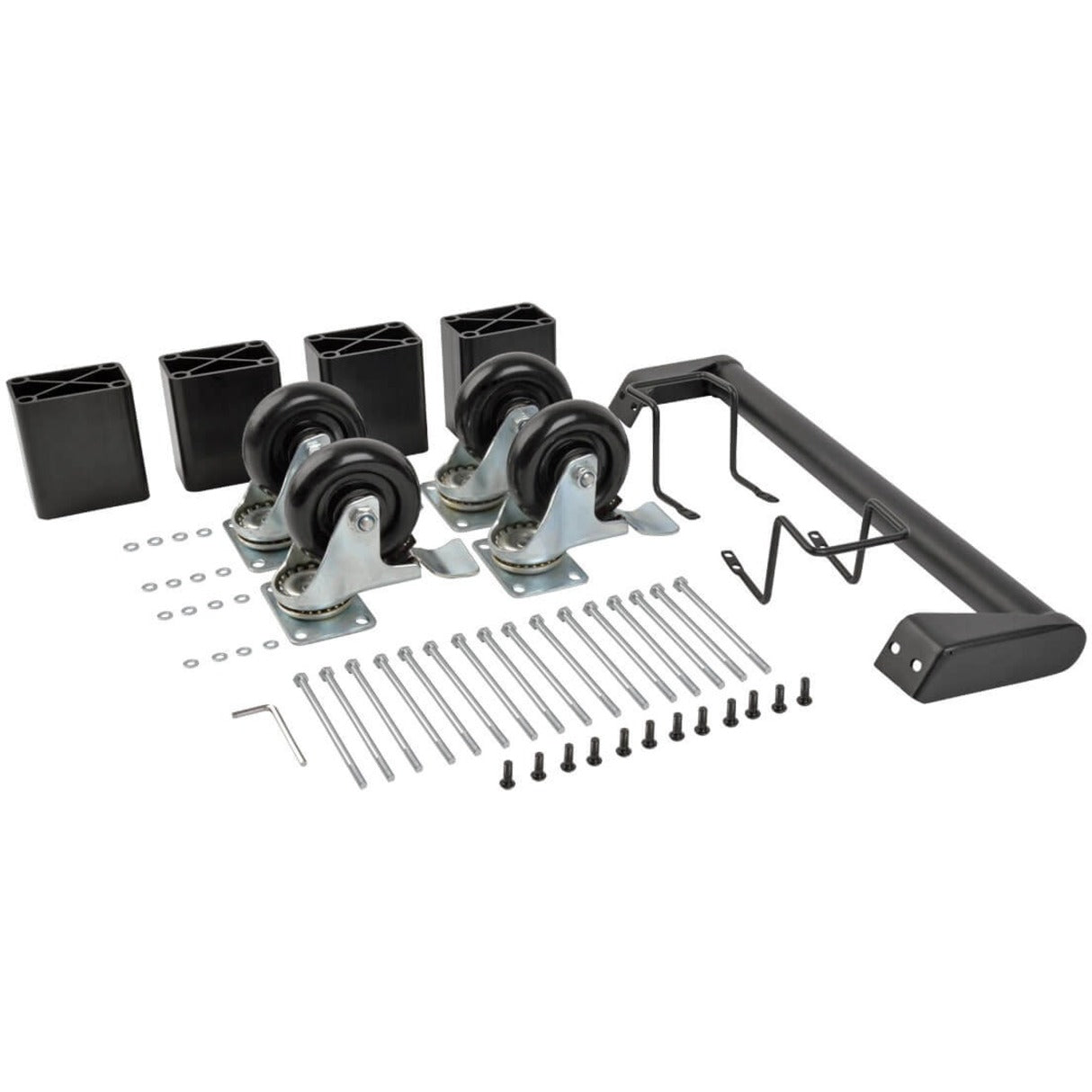 Tripp Lite CSHANDLEKIT2 Conversion Kit, Converts Tripplite Charging Station to Mobile Cart