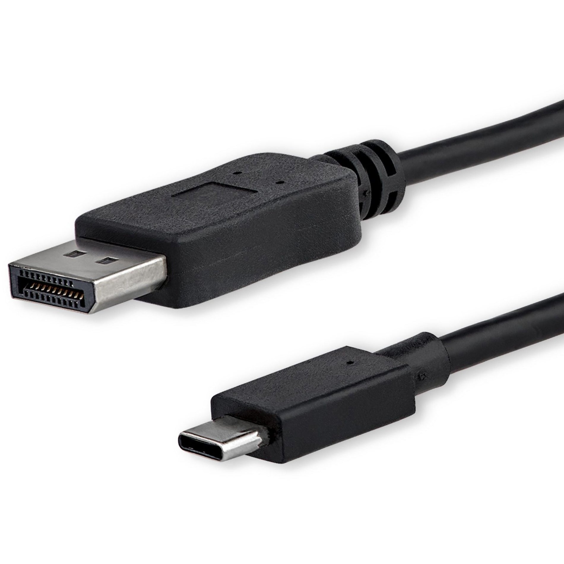 StarTech.com CDP2DPMM6B USB-C to DisplayPort Adapter Cable - USB Type-C to DP Converter, 6ft 4K 60Hz Black