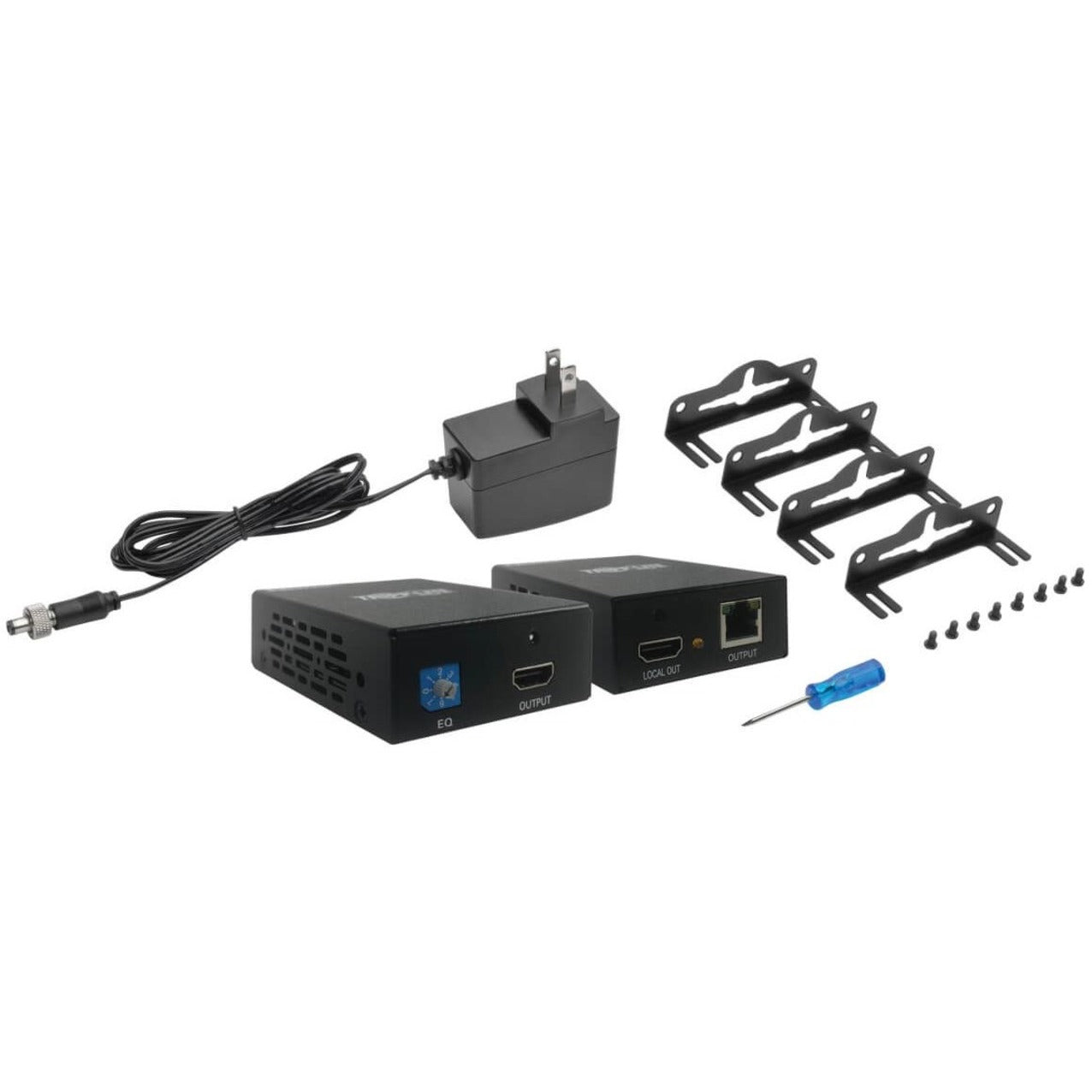 Tripp Lite B126-1A1-POC Video Extender Transmitter/Receiver, Full HD, 1920 x 1080, 1 Year Warranty, TAA Compliant