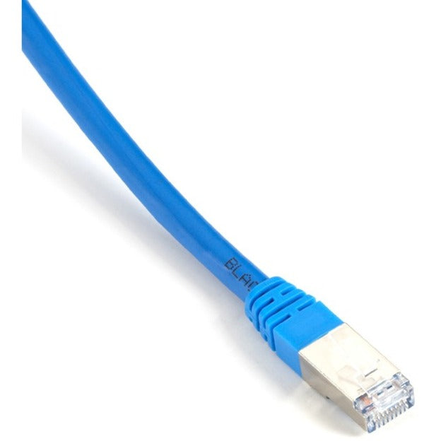 Black Box EVNSL0273BL-0007 SlimLine Cat.6 (F/UTP) Patch Network Cable, 7 ft, Shielded, Blue