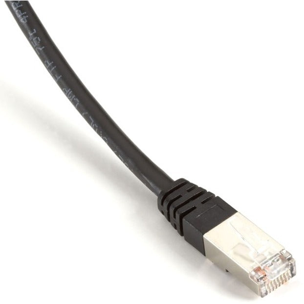 Black Box EVNSL0173BK-0030 SlimLine Cat.5e (F/UTP) Patch Network Cable, 30 ft, Shielded, Black