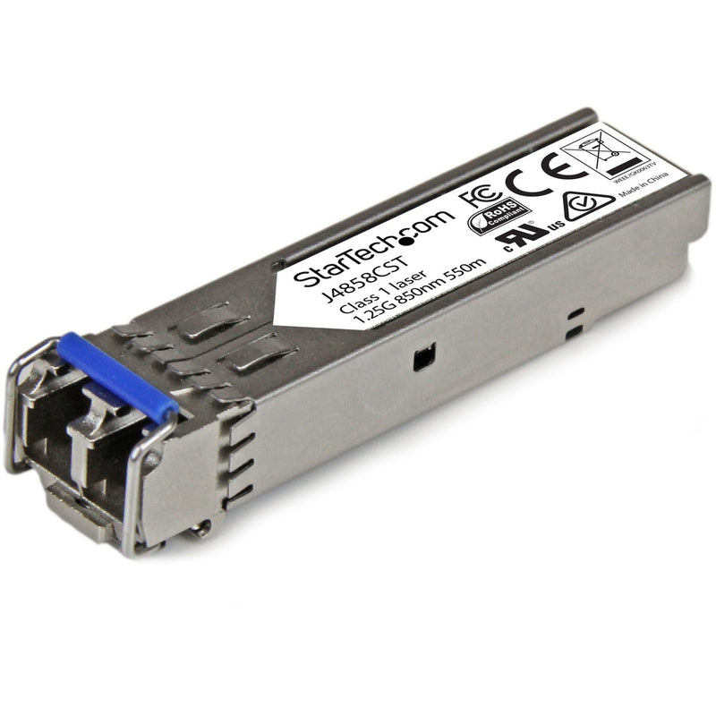 StarTech.com J4858CST Gigabit SFP transceiver module with metal housing and LC connector