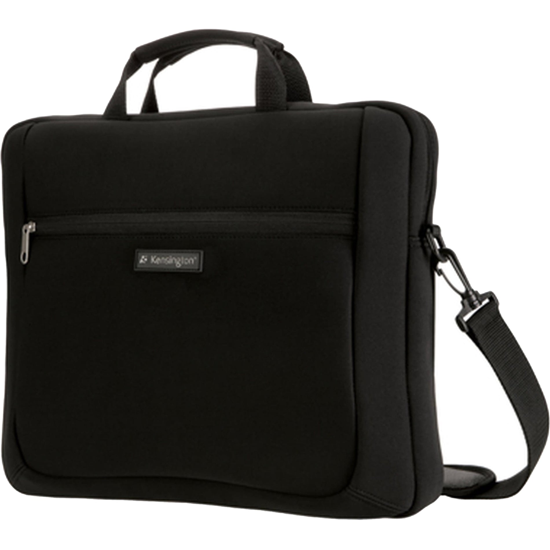 Kensington K62561USB Simply Portable SP15 Neoprene Laptop Sleeve - 15.6", Black, Handle, Notebook Accessories Ultrabook Chromebook Carrying Case