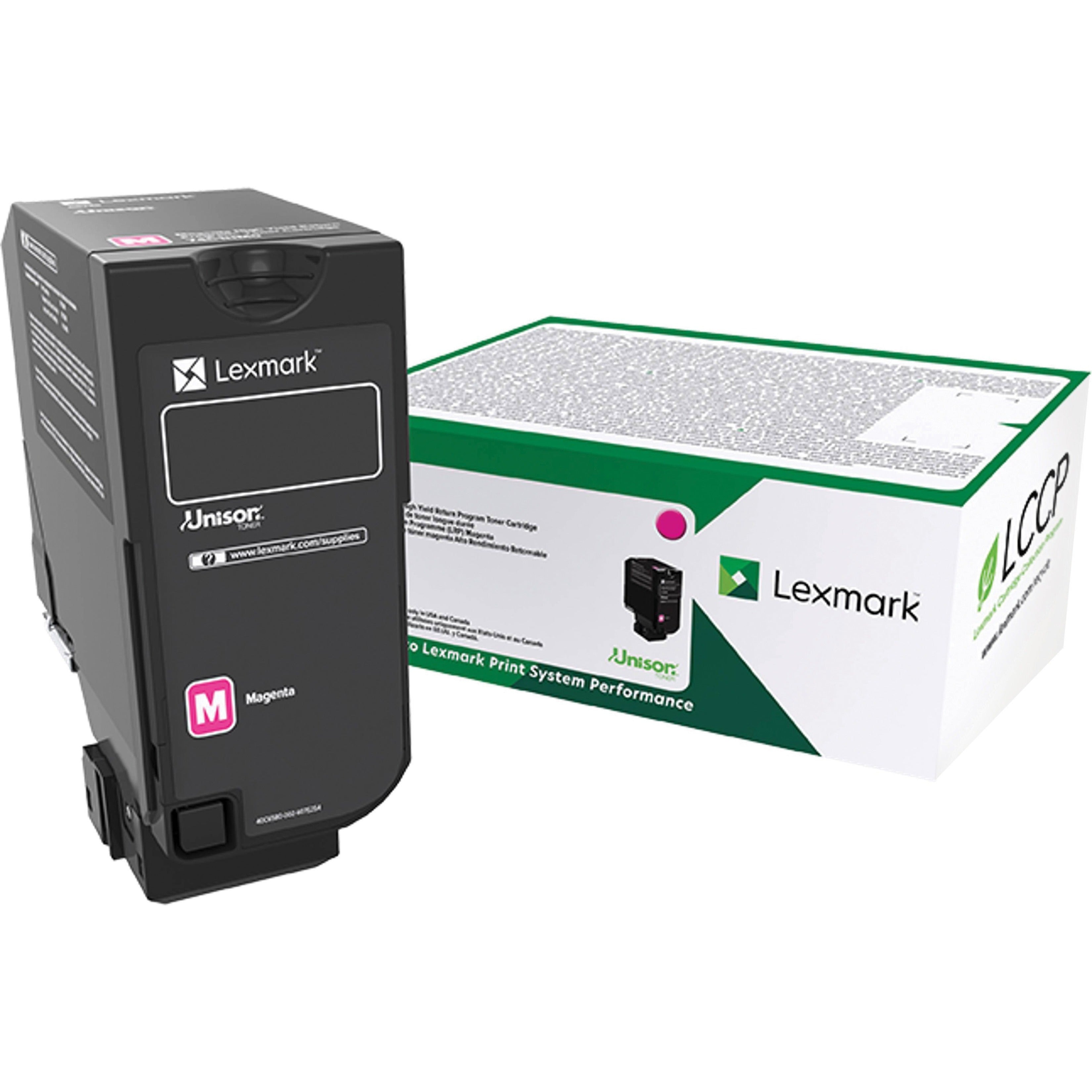 Lexmark 74C0SMG Toner Cartridge, Magenta, 7000 Pages Yield