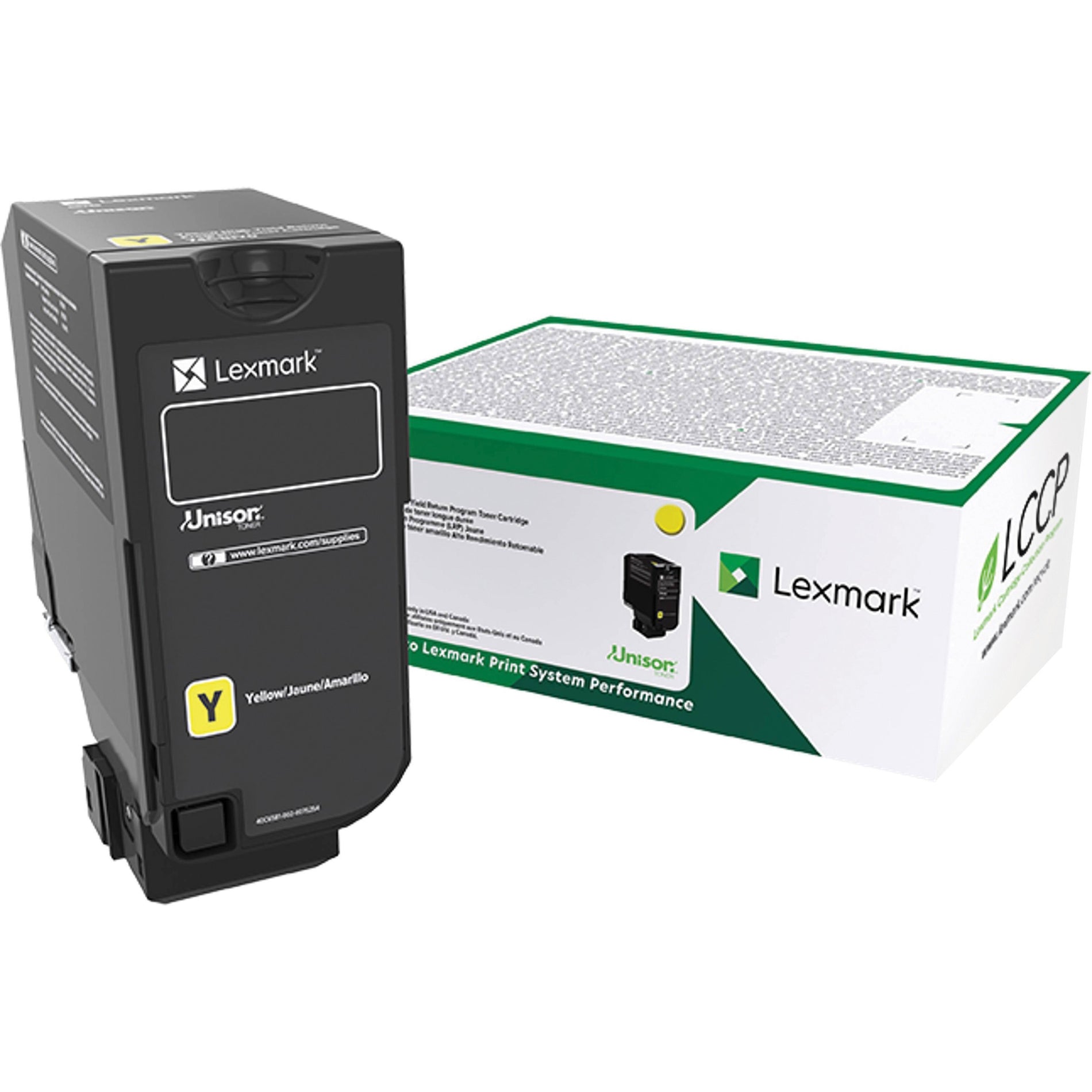 Lexmark 74C0SYG Toner Cartridge, Yellow, 7000 Pages Yield