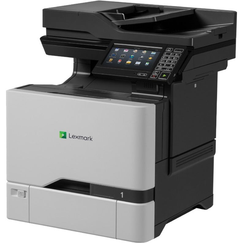 Lexmark 40CT012 CX725de Color Laser Multifunction Printer, Automatic Duplex Printing, 50 ppm Print Speed, 2400 x 600 dpi Resolution