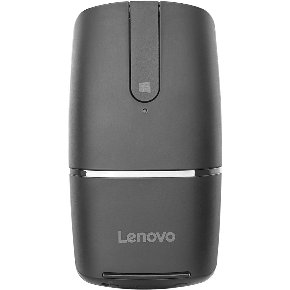 Lenovo GX30K69565 YOGA Mouse(Black)-NA, Wireless Bluetooth/Radio Frequency Mouse with Touch Scroll, 1600 dpi, USB Interface