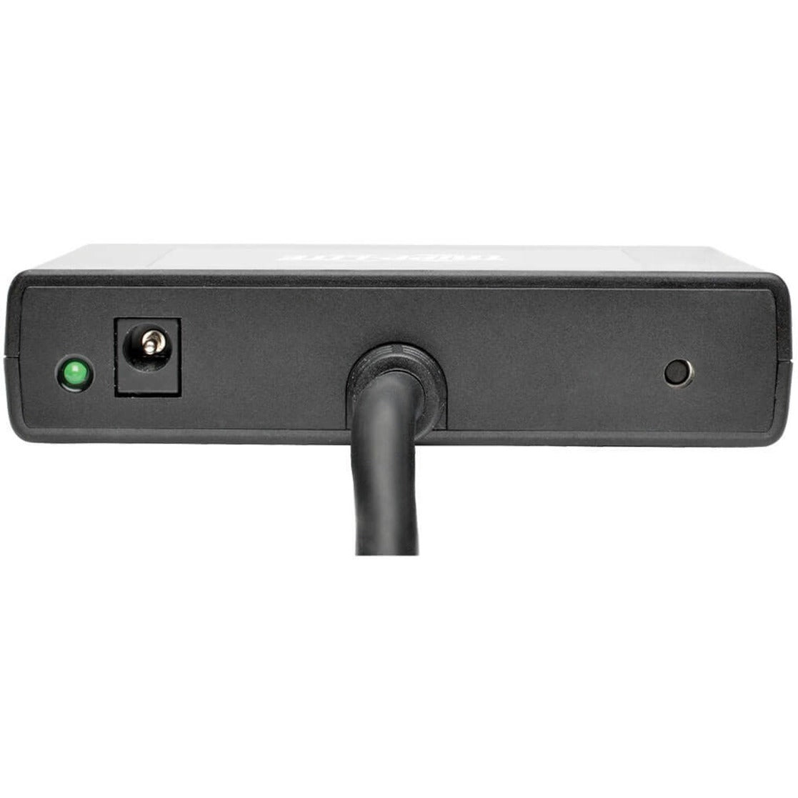 Rear view of DisplayPort MST hub showing power input and LED indicator-alternate-image2