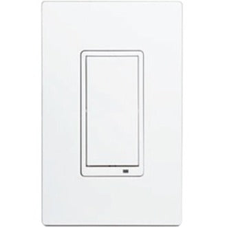 White wall-mounted Linear WT00Z5-1 Z-Wave smart dimmer switch with paddle-style control interface and minimal design-alternate-image1