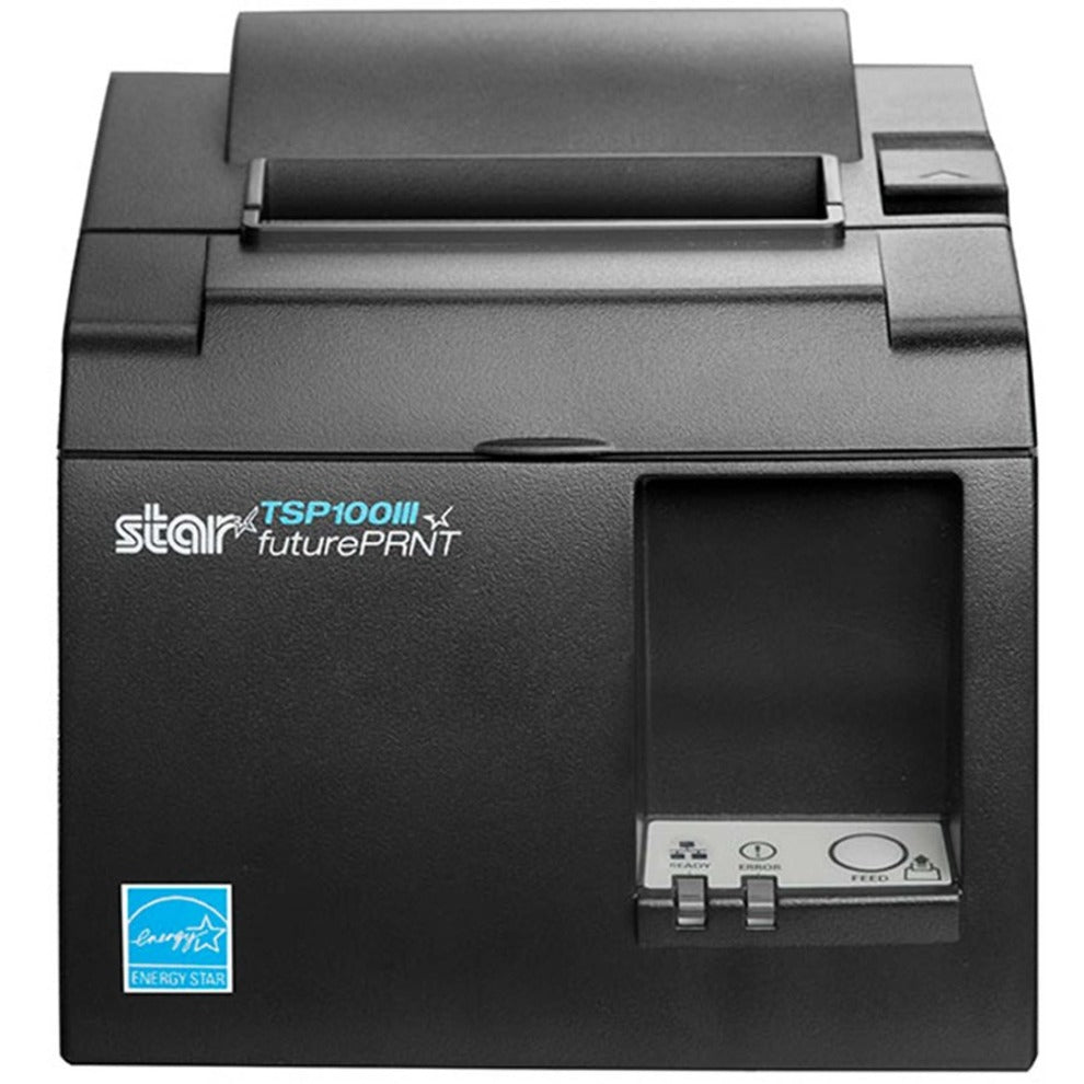 Star Micronics 39464910 TSP143IIILAN GY US Direct Thermal Printer, Auto-Cut, Ethernet, Gray