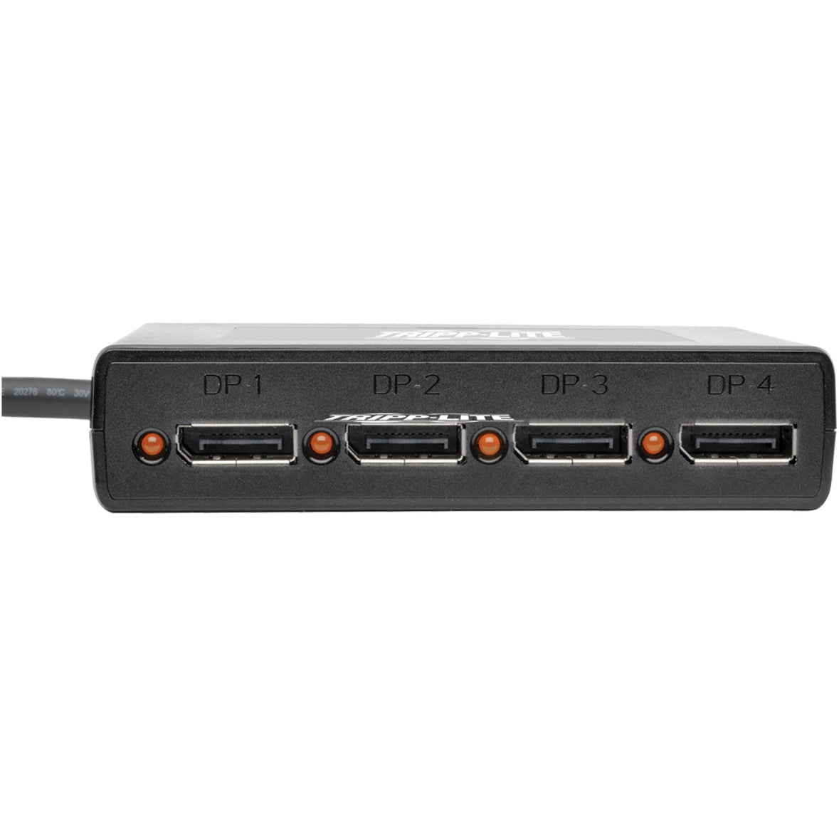 Tripp Lite B156-004-V2 4-端 DisplayPort 1.2 多流传输 (MST) 集线器，3840 x 2160(4K x 2K) UHD，TAA 符合  Tripp Lite 崇越