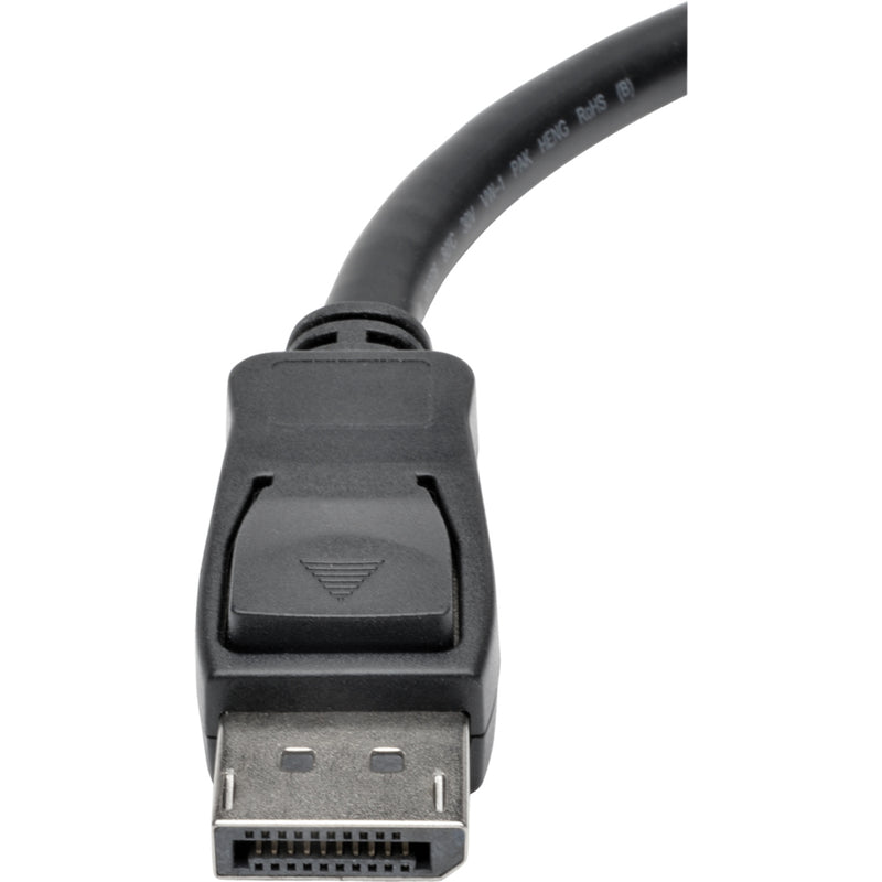 Detailed view of DisplayPort connector on Tripp Lite MST hub