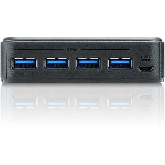 ATEN US434 4 x 4 USB 3.1 Gen1 Peripheral Sharing Switch, Easy USB Device Sharing for PC, Mac, and Linux